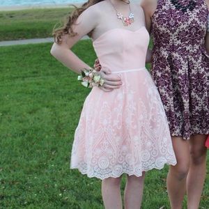 Baby Pink homecoming dress